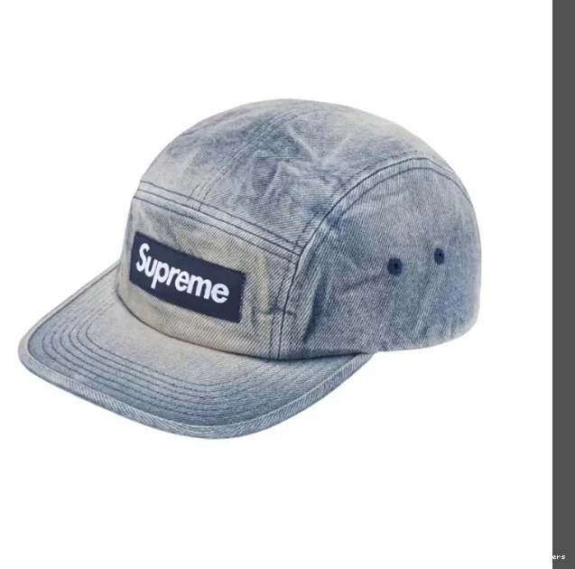 Cowboy 24SS Serpentine Chino Button Hat Baseball Pattern Blue Washed Washed Leather 0724